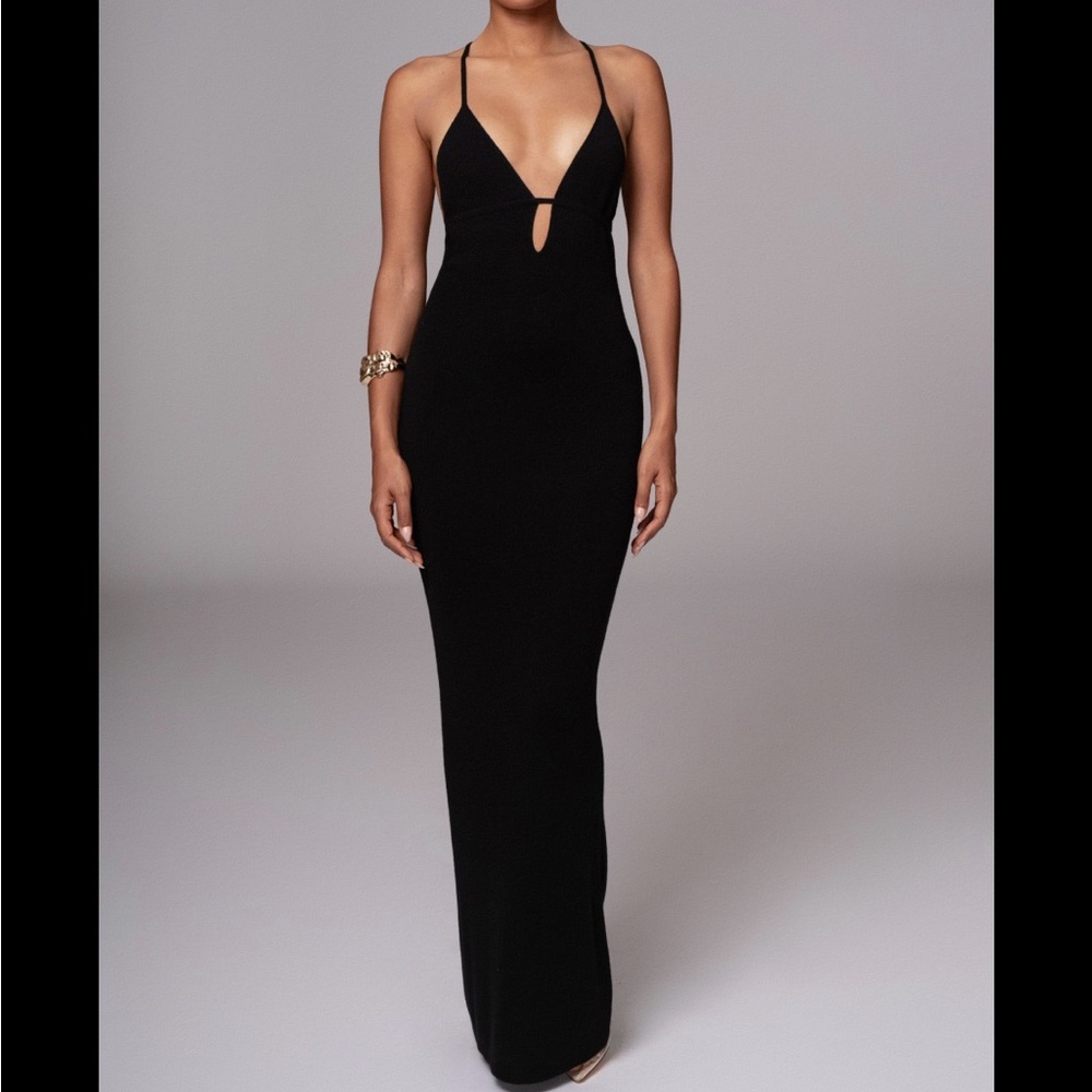 JLUXLABEL Black Backless Dress